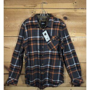 NWT NEW CQR Flannel Plaid Button Down Shirt Mens Size Medium Long Sleeve Casual